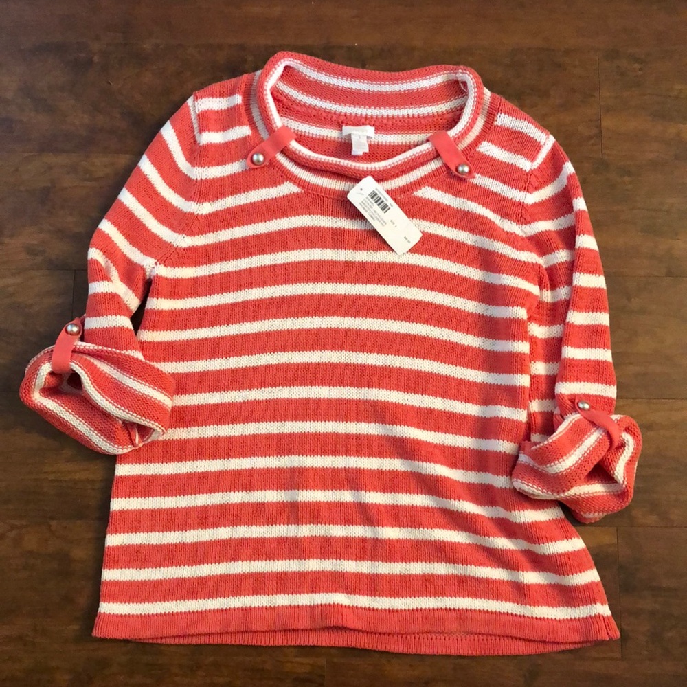 COPY - Chico’s size 3 striped pullover Catalina sweater